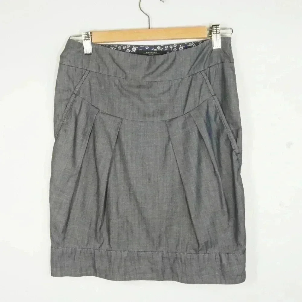 Weekend Max Mara Blue Grey Skirt